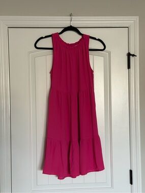 LOFT Women's Pink Sleeveless Dress Size S